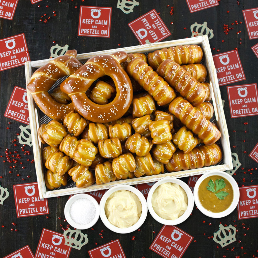 Soft Pretzels & Sauces Variety Box- Keep Calm & Pretzel On